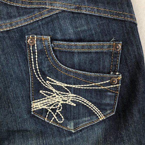 Crafted Dark Wash Blue Denim Slim Jeans Sz 8 - Picture 4 of 9